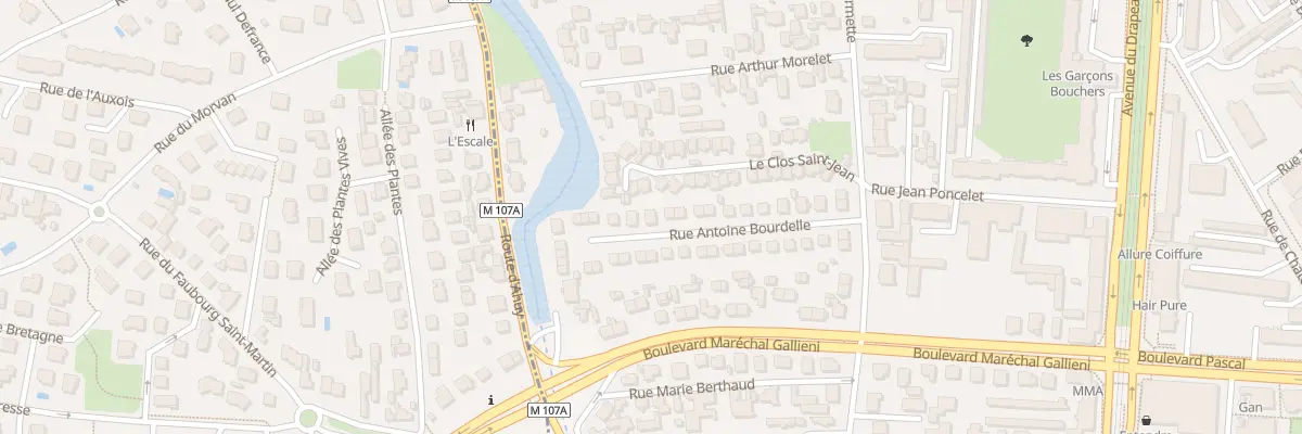 Plan du 24 Rue Antoine Bourdelle à Dijon