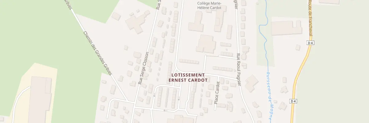 Plan du 2 Lotissement Ernest Cardot à Douzy