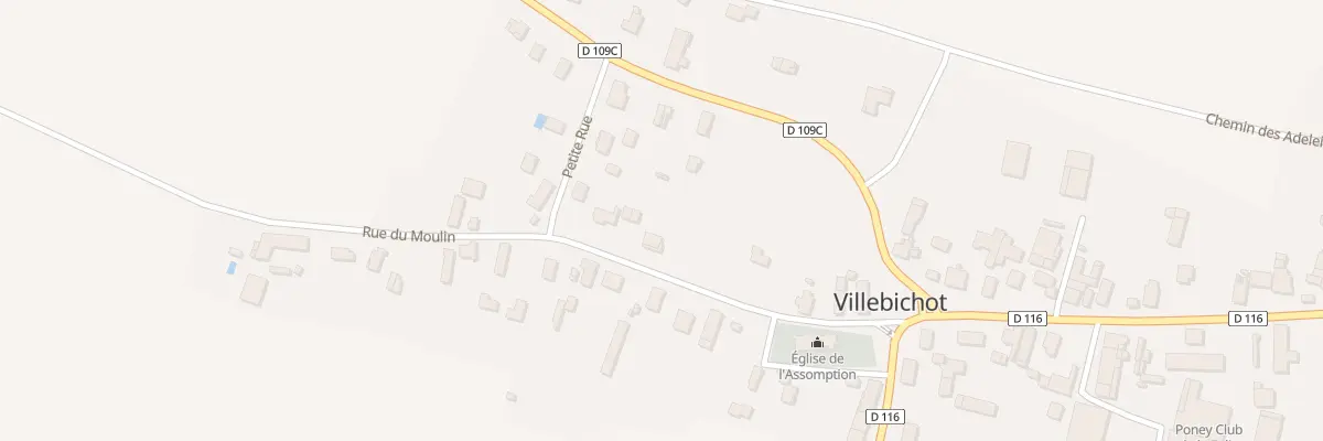 Plan du 9 Rue de l’Eglise à Villebichot