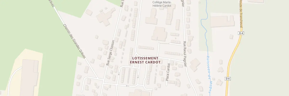 Plan du 3 Lotissement Ernest Cardot à Douzy