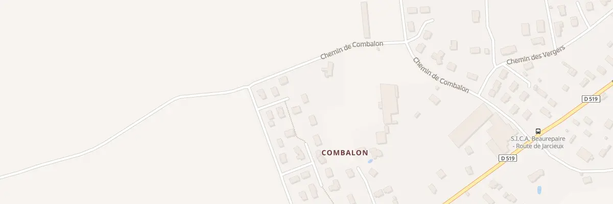 Plan du 351 Che de Combalon à Beaurepaire