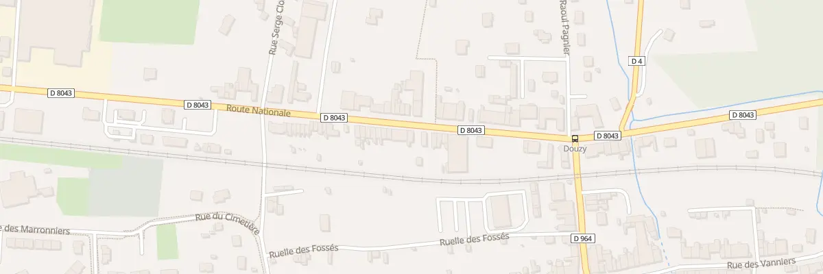 Plan du 36 Rte Nationale à Douzy