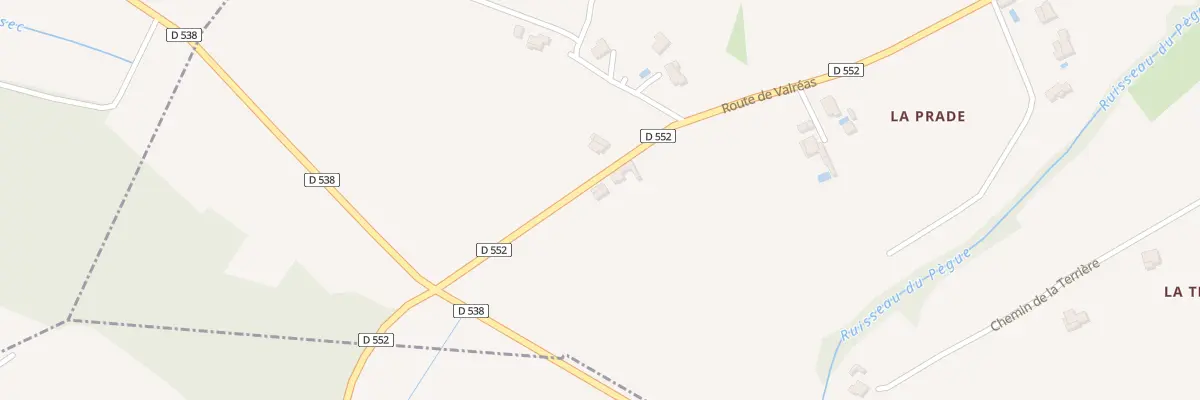 Plan du 875 Rte de Valreas au Pègue