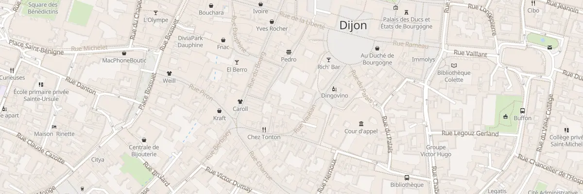 Plan du 12 Rue Vauban à Dijon
