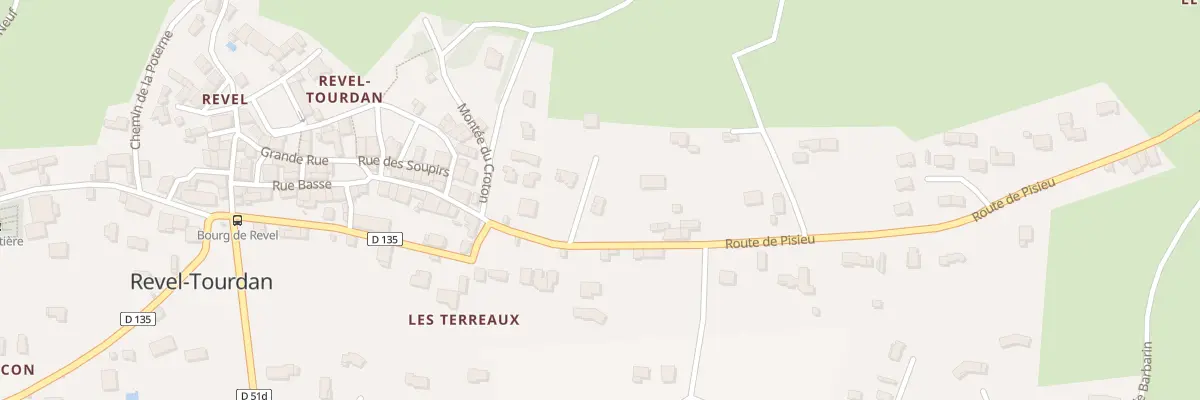 Plan du 79 Rte de Pisieu à Revel-Tourdan
