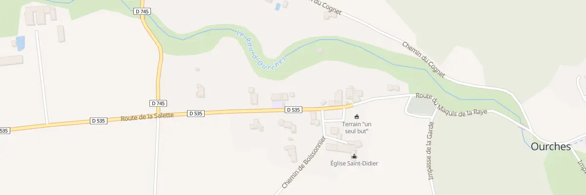 Plan du 40 Rte de la Salette à Ourches