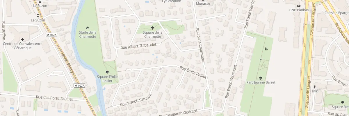 Plan du 12 Rue Emile Poillot à Dijon