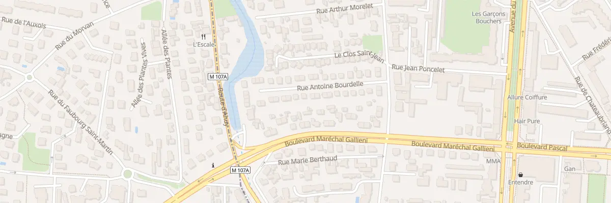 Plan du 21 Rue Antoine Bourdelle à Dijon