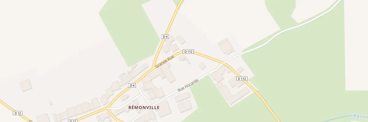 Plan du 1 Rue Grande Rue (Remonville) à Tailly