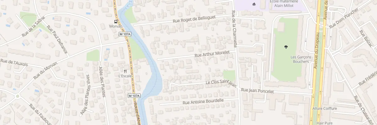 Plan du 15 Rue Arthur Morelet à Dijon