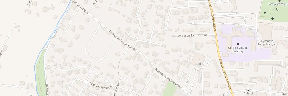 Plan du 58 Rue Louis le Cardonnel à Romans-sur-Isère
