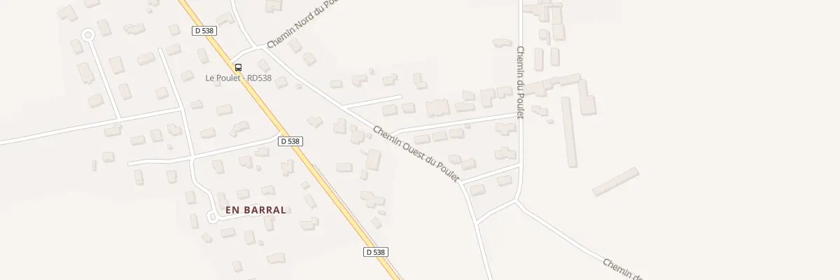 Plan du 24 Che Ouest du Poulet à Beaurepaire