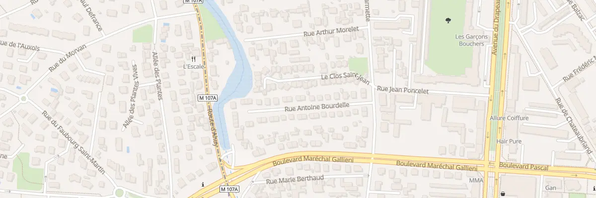 Plan du 18 Rue Antoine Bourdelle à Dijon