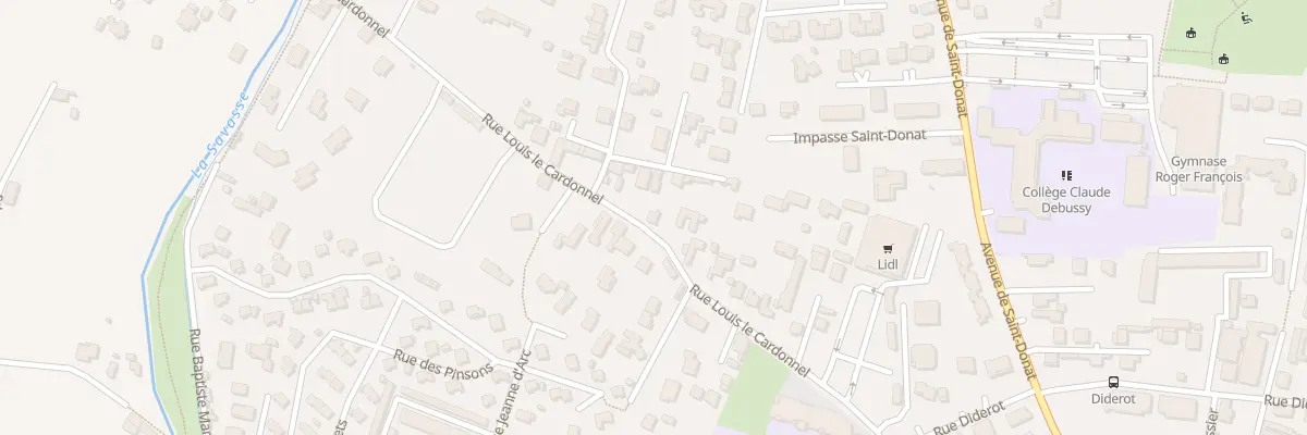 Plan du 56 Rue Louis le Cardonnel à Romans-sur-Isère