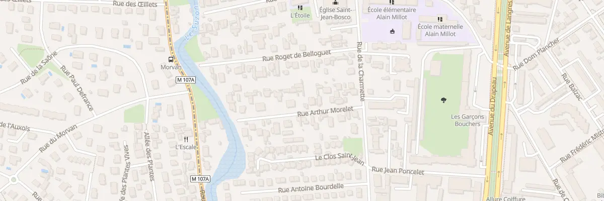 Plan du 16 Rue Arthur Morelet à Dijon