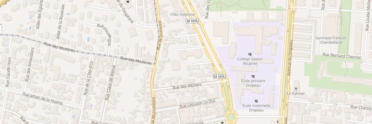 Plan du 101 Rue Gen Fauconnet à Dijon