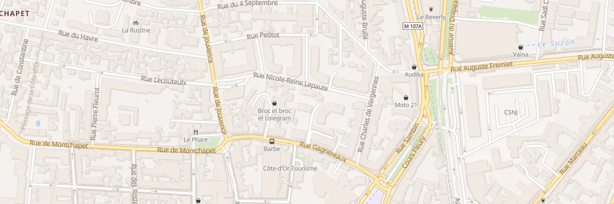 Plan du 17 Rue Gagnereaux à Dijon