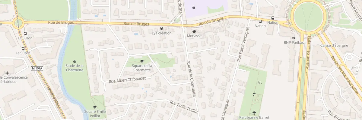 Plan du 77 Rue de la Charmette à Dijon