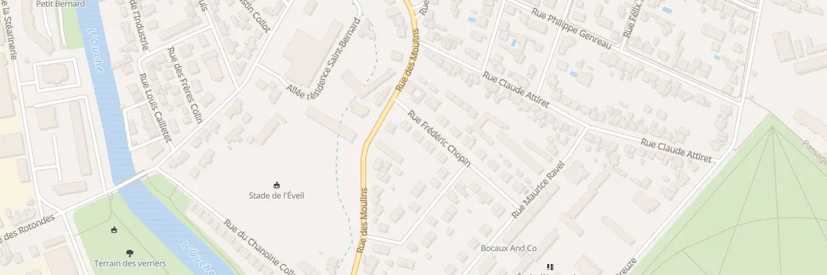 Plan du 6 Rue Frederic Chopin à Dijon
