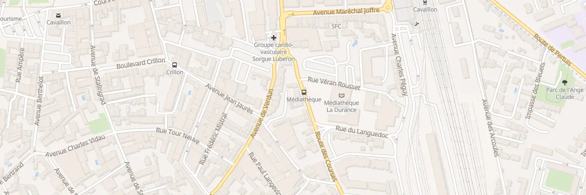 Plan du 92 Rte des Courses à Cavaillon