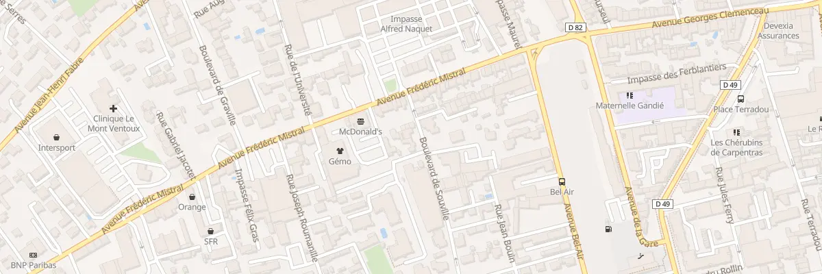 Plan du 58 Bd de Souville à Carpentras