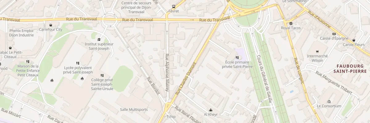 Plan du 12 Rue Charles Dumont à Dijon