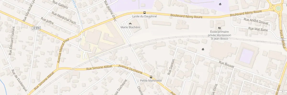 Plan du 10 Rue Jeanne D’Arc à Romans-sur-Isère