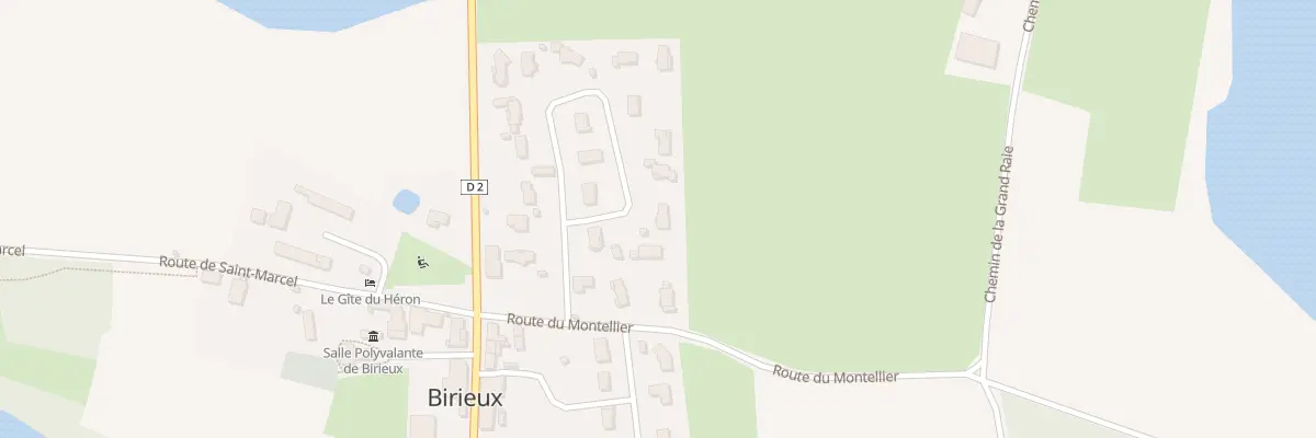 Plan du 14 Lot les Prés de Birieux à Birieux