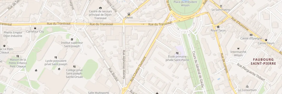 Plan du 10 Rue Charles Dumont à Dijon