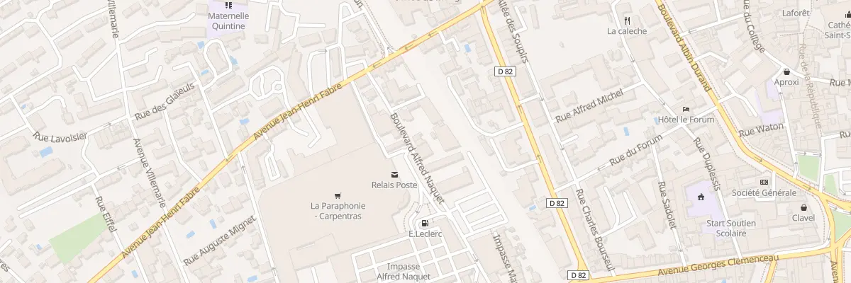 Plan du 218 Bd Alfred Naquet à Carpentras