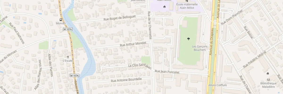 Plan du 3 Rue Arthur Morelet à Dijon