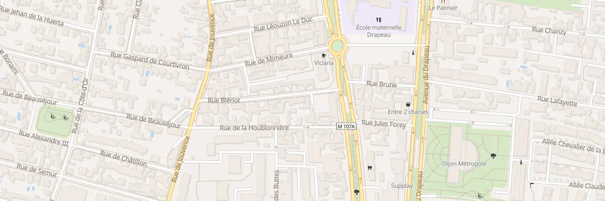 Plan du 5 Rue Bleriot à Dijon