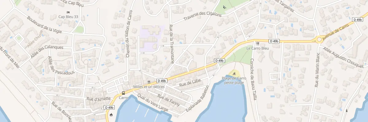 Plan du 2 Tra des Pins à Martigues