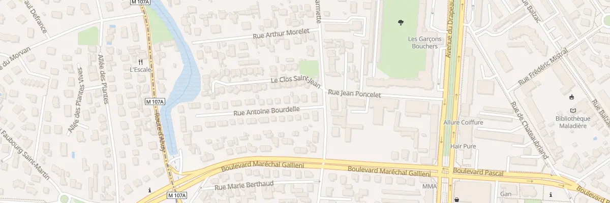Plan du 4 Rue Antoine Bourdelle à Dijon