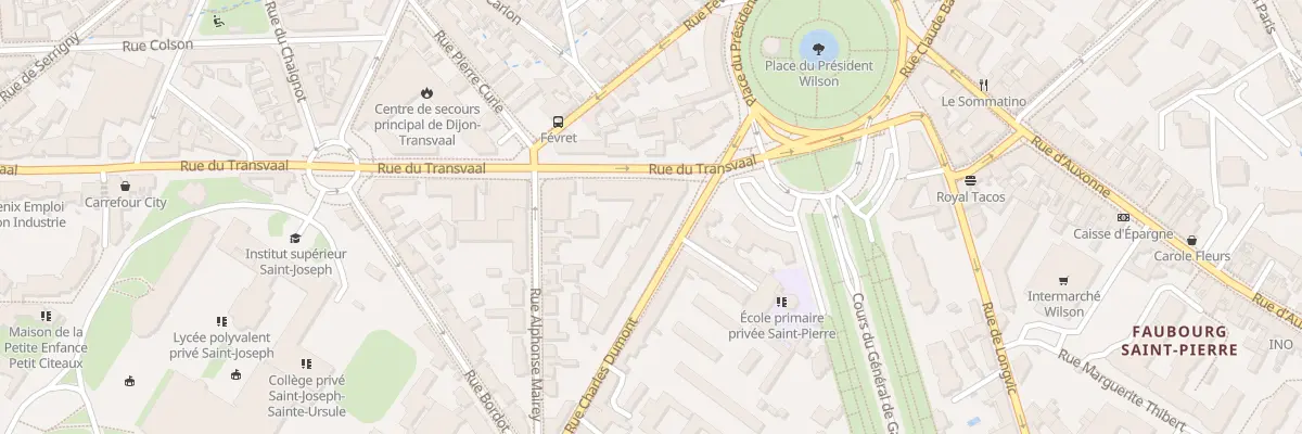 Plan du 6 Rue Charles Dumont à Dijon