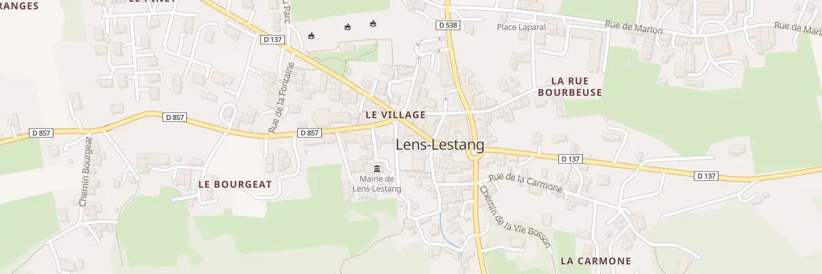 Plan du 75 Rte de Manthes à Lens-Lestang