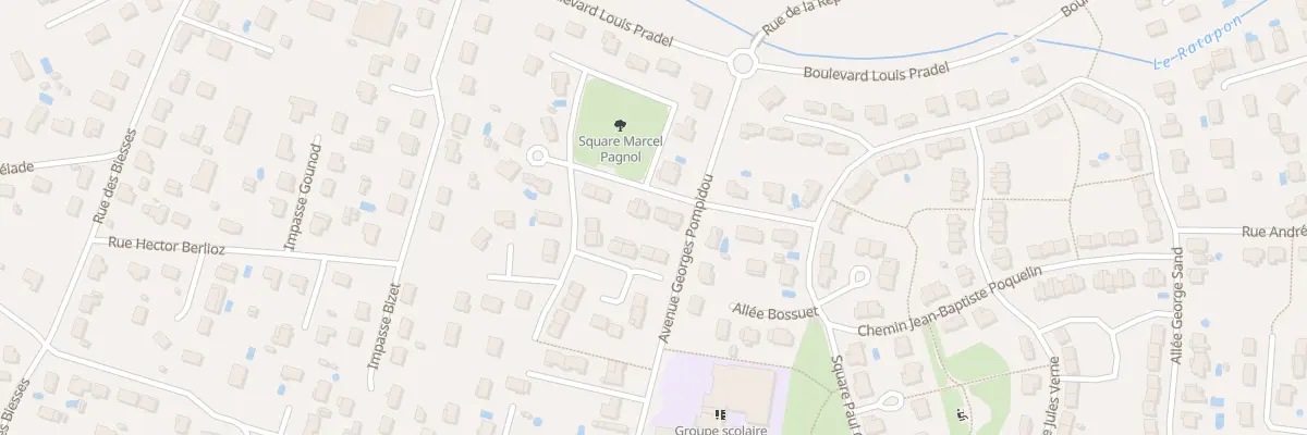 Plan du 7 Rue Paul Valéry à Jonage