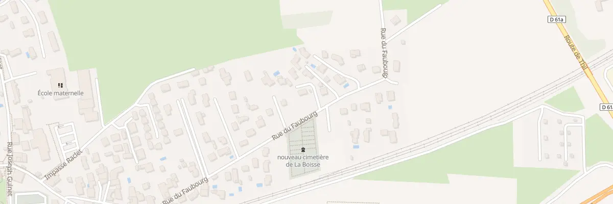 Plan du 447 Rue du Faubourg à La Boisse