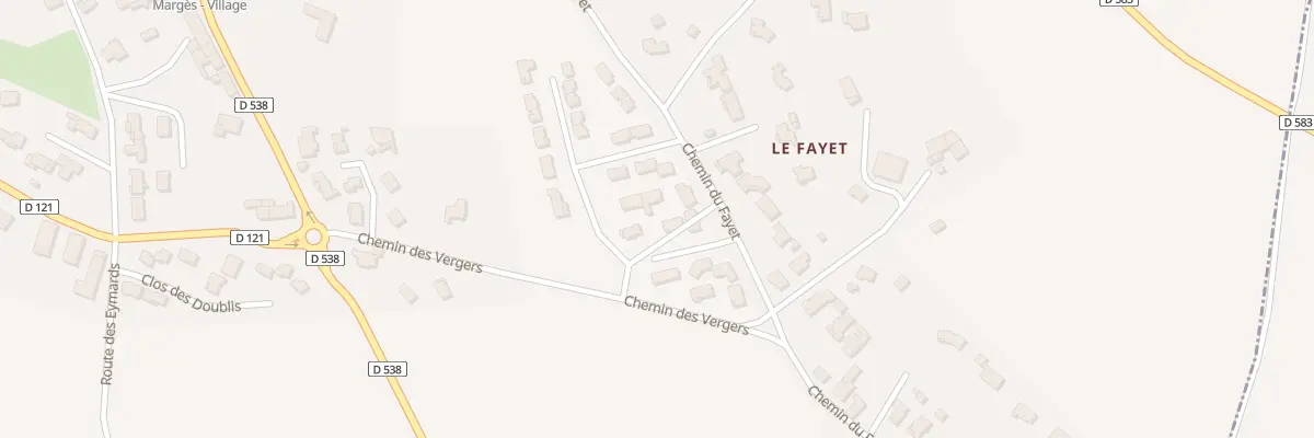 Plan du 330 Che du Fayet à Margès