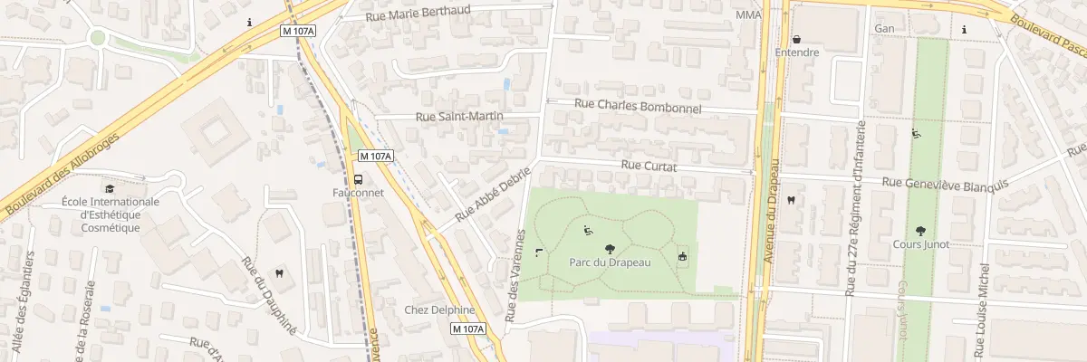 Plan du 27 Rue Curtat à Dijon
