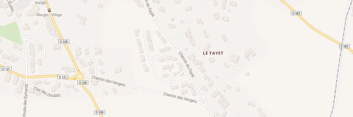 Plan du 5342 Le Village Est à Margès