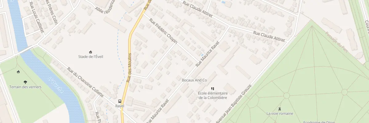 Plan du 24 Rue Frederic Chopin à Dijon