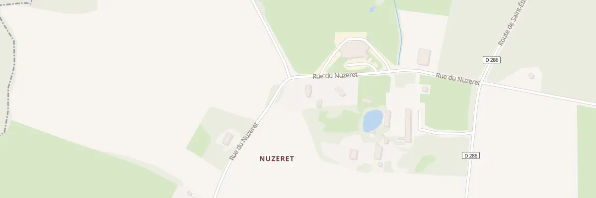 Plan du 443 Rue du Nuzeret à Saint-Vincent-en-Bresse