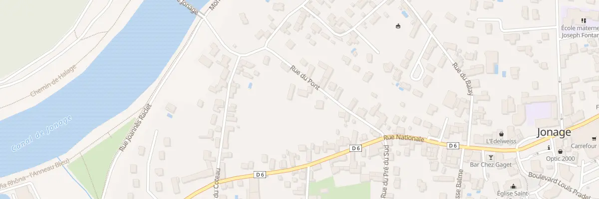 Plan du 9 Rue du Pont à Jonage