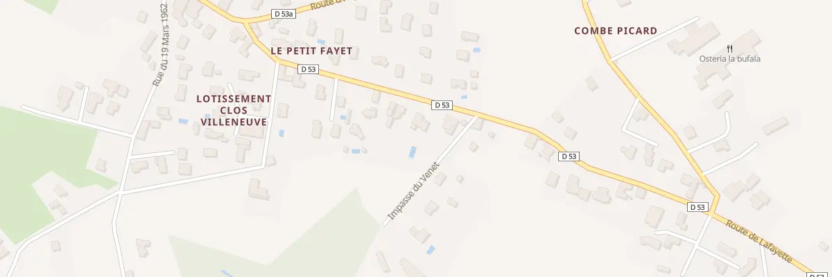 Plan du 266 Rte de Lafayette à Valencin