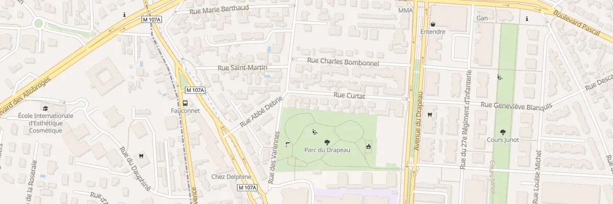 Plan du 23 Rue Curtat à Dijon