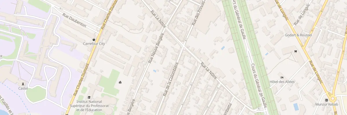 Plan du 4 Rue de la Colombière à Dijon