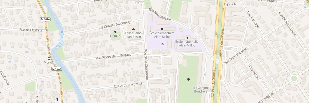 Plan du 34 Rue de la Charmette à Dijon