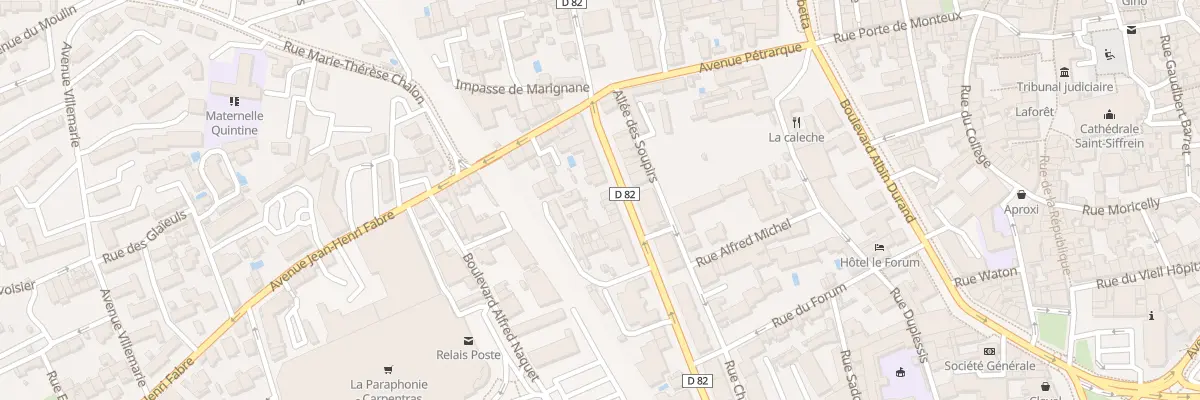 Plan du 14 Av Pierre Semard à Carpentras