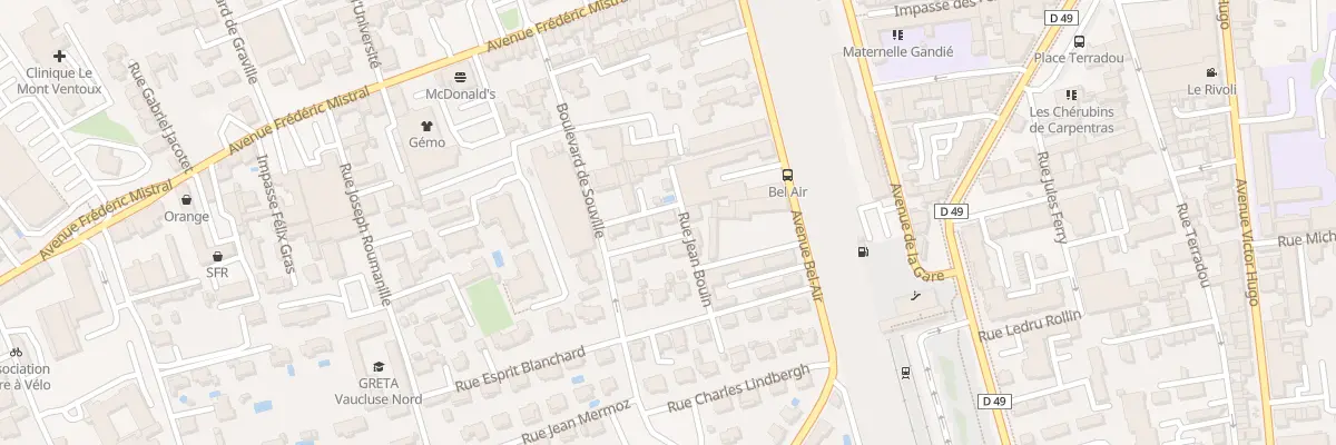 Plan du 81 Rue Jean Bouin à Carpentras